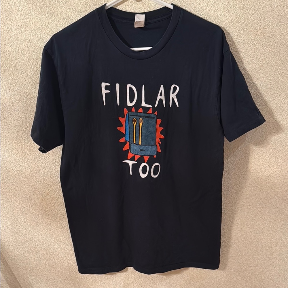 Men’s Fidlar Too 2015 Tour Graphic T-Shirt, Size L, Used